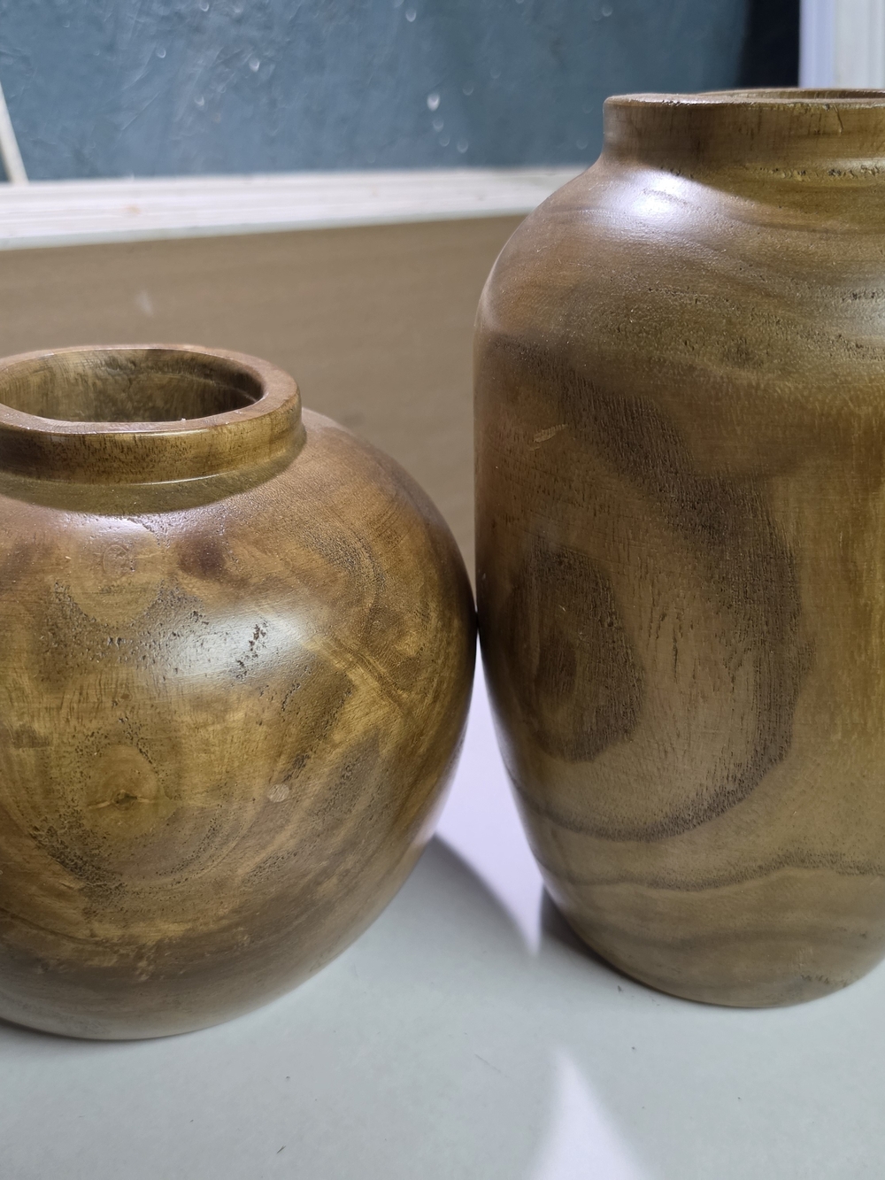 Wood Grain Decorative Vase - Brown
